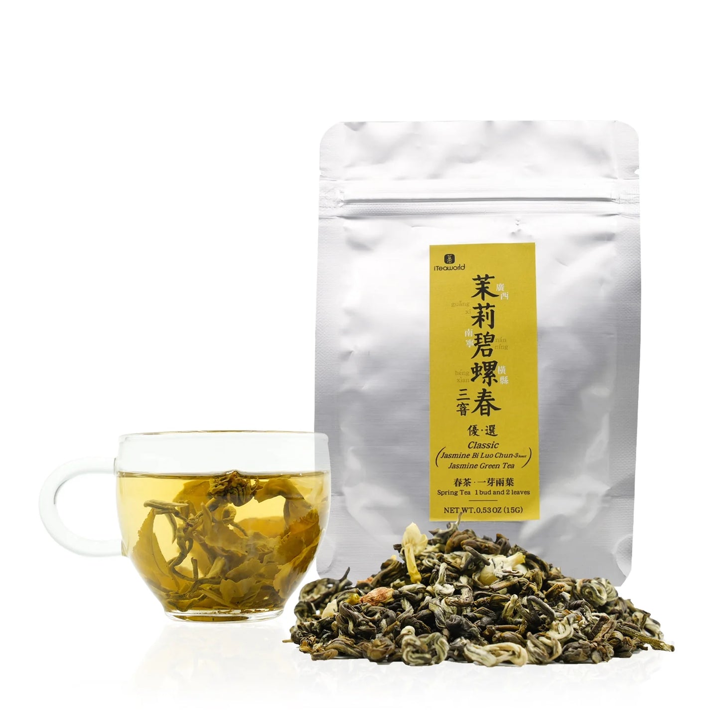 Jasmine Green Tea Bi Luo Chun 3-Scent 100g