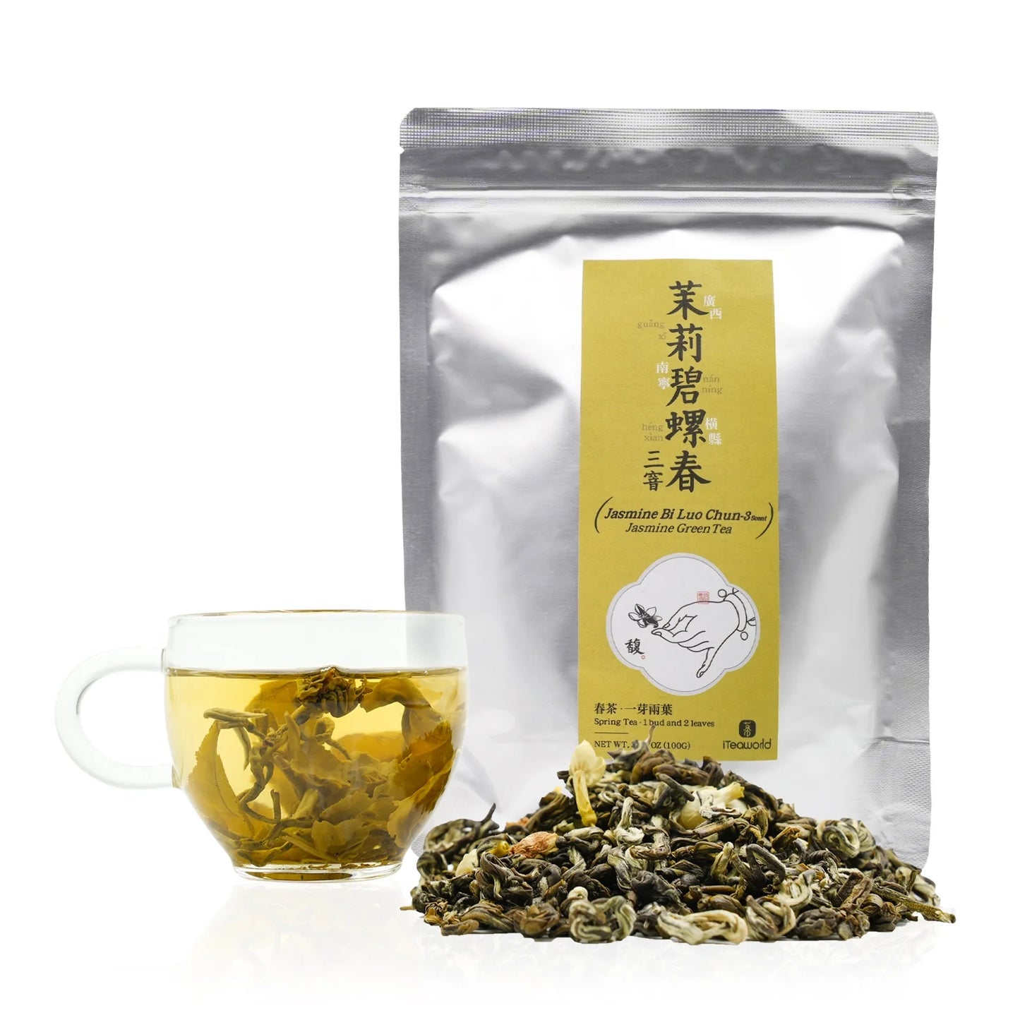 Jasmine Green Tea Bi Luo Chun 3-Scent 100g