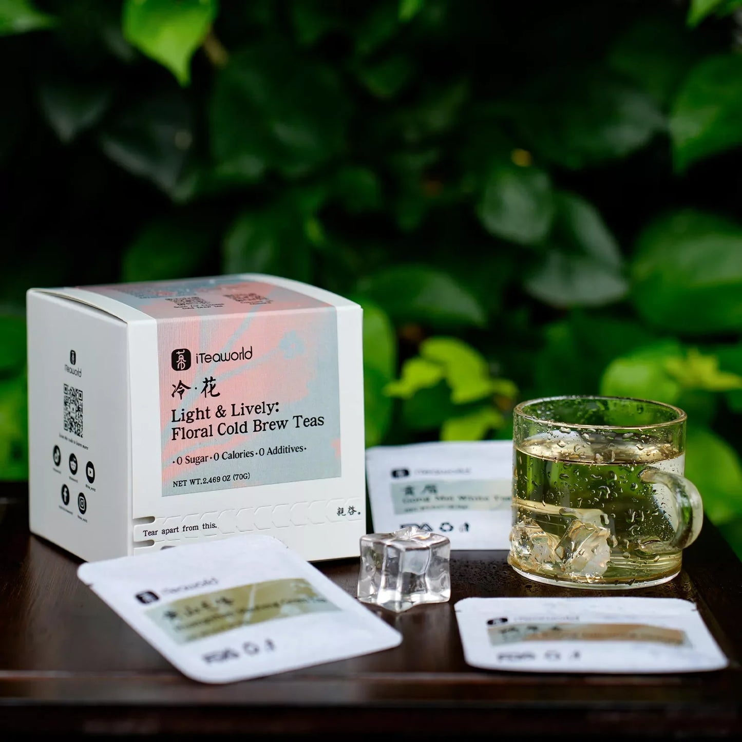 Light & Lively: Floral Cold Brew Teas | 0 Sugar · 0 Calories · 0 Additives - Whole Leaf | 14 Bags