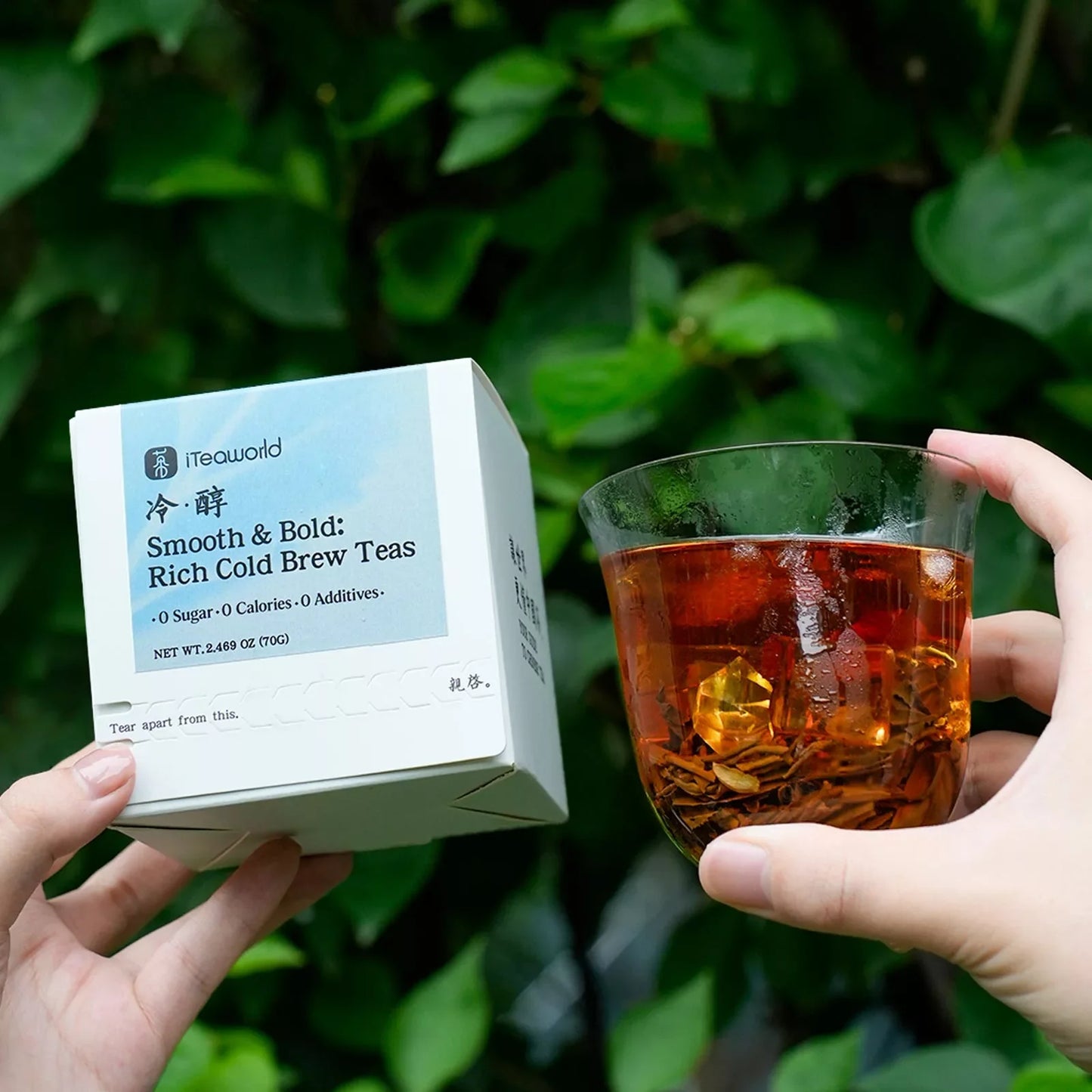 Smooth & Bold: Rich Cold Brew Teas | 0 Sugar · 0 Calories · 0 Additives - Whole Leaf | 14 Bags