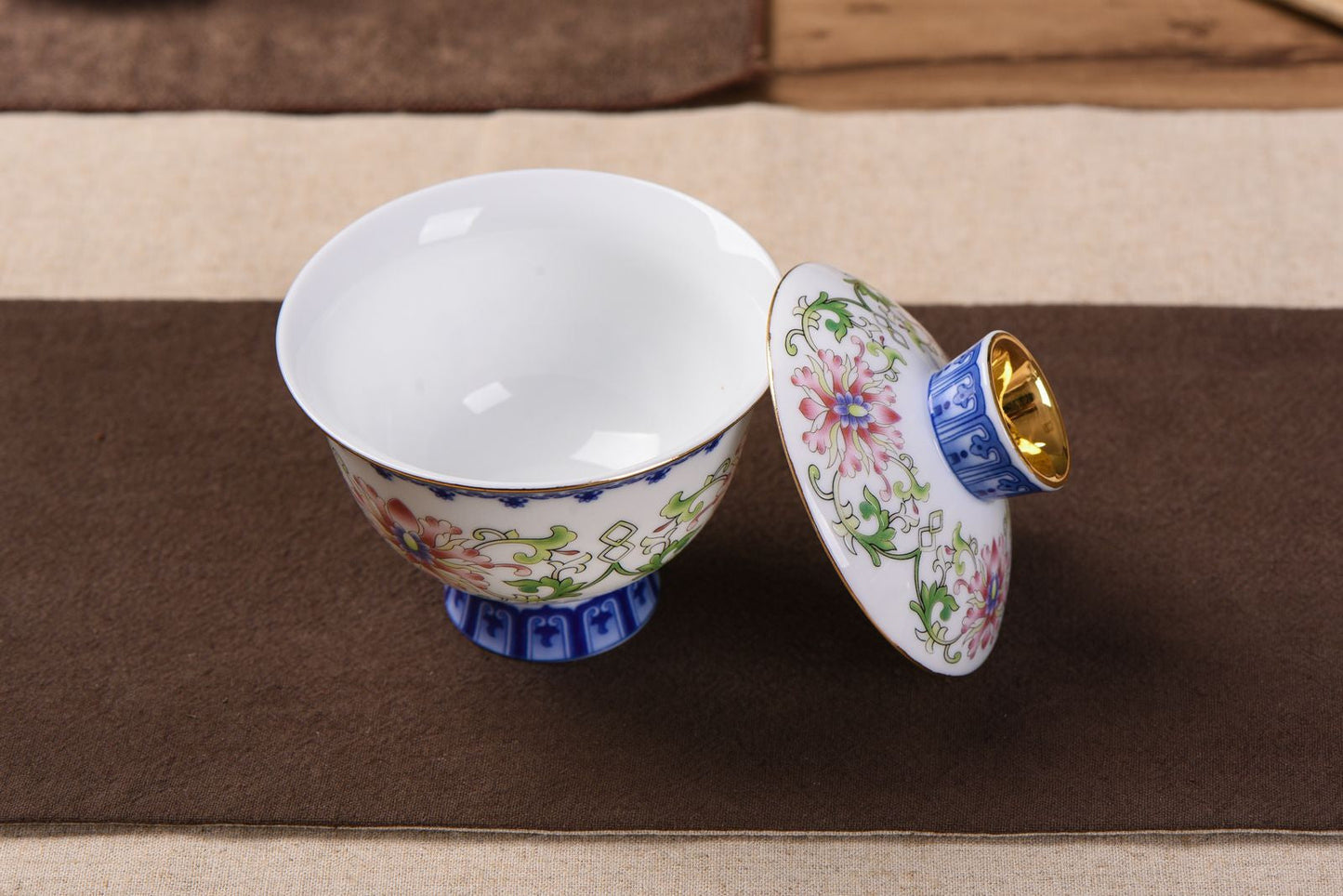 Foshan Qing Dynasty Style Mudan Flower Gaiwan * 150ml