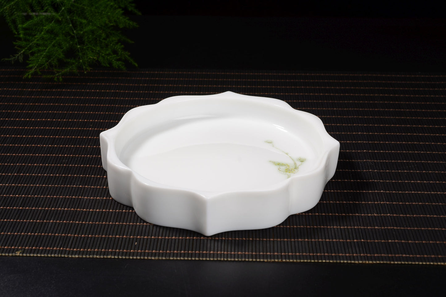 Plum Blossoms Gaiwan and Tea Boat with Optional Matching Cups