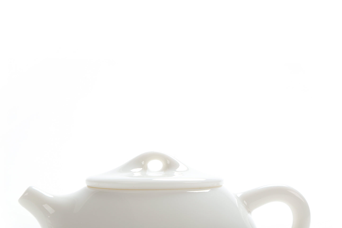 De Hua Jade Porcelain "Yu Ci" White Shi Piao Teapot * 180ml
