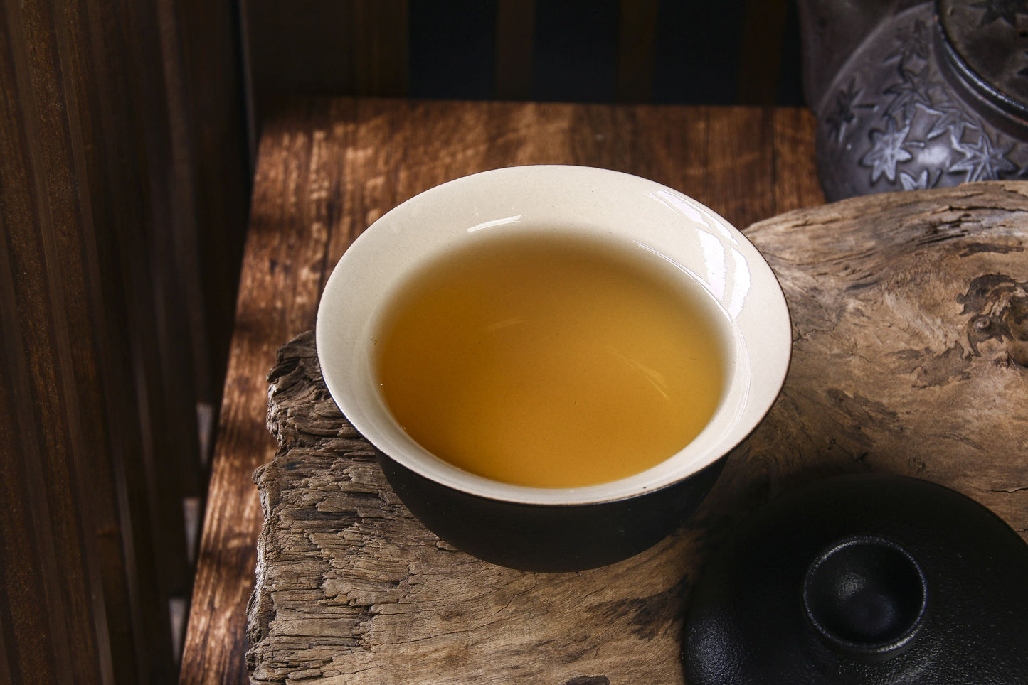Black Glazed "Rain Drops" Gaiwan for Gong Fu Tea Brewing