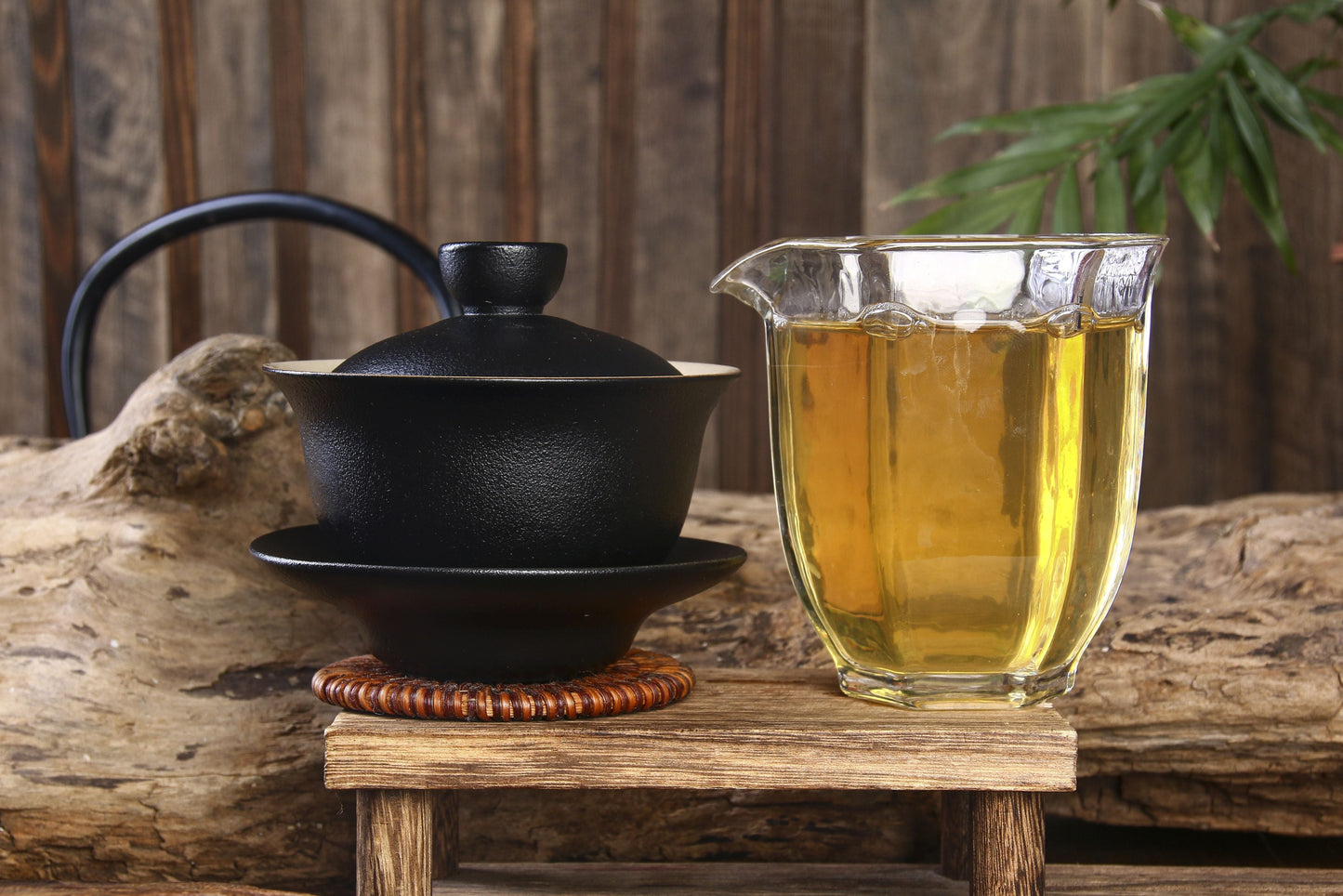 Black Glazed "Rain Drops" Gaiwan for Gong Fu Tea Brewing