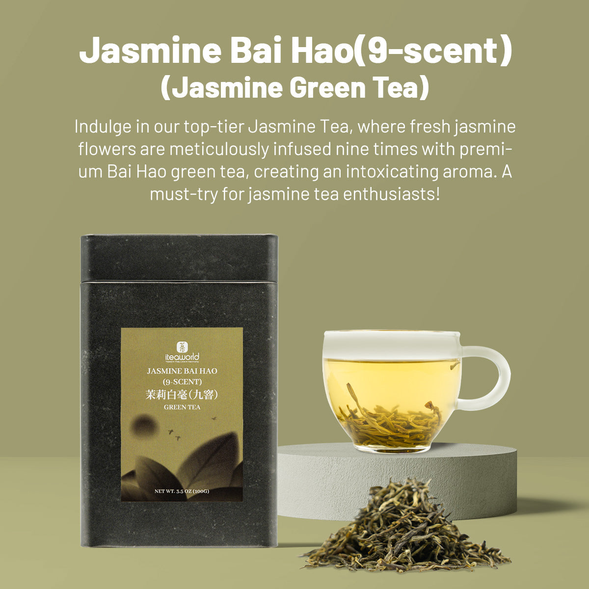 Jasmine Green Tea Collection– 3 to 9 times scented