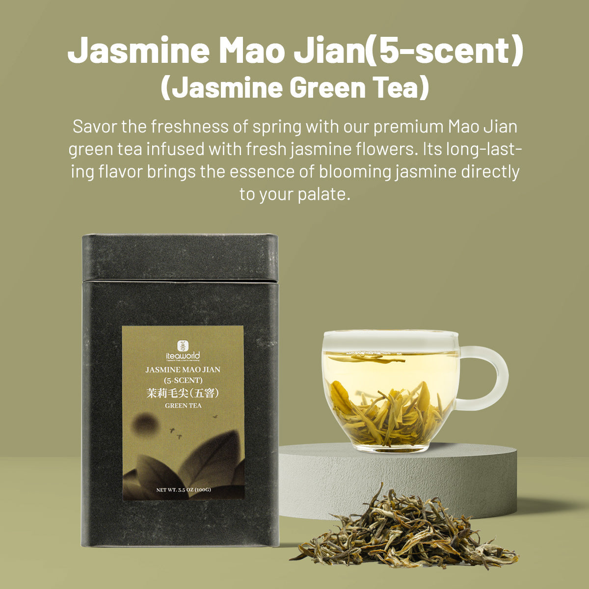 Jasmine Green Tea Collection– 3 to 9 times scented