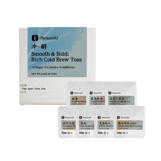 Smooth & Bold: Rich Cold Brew Teas | 0 Sugar · 0 Calories · 0 Additives - Whole Leaf | 14 Bags