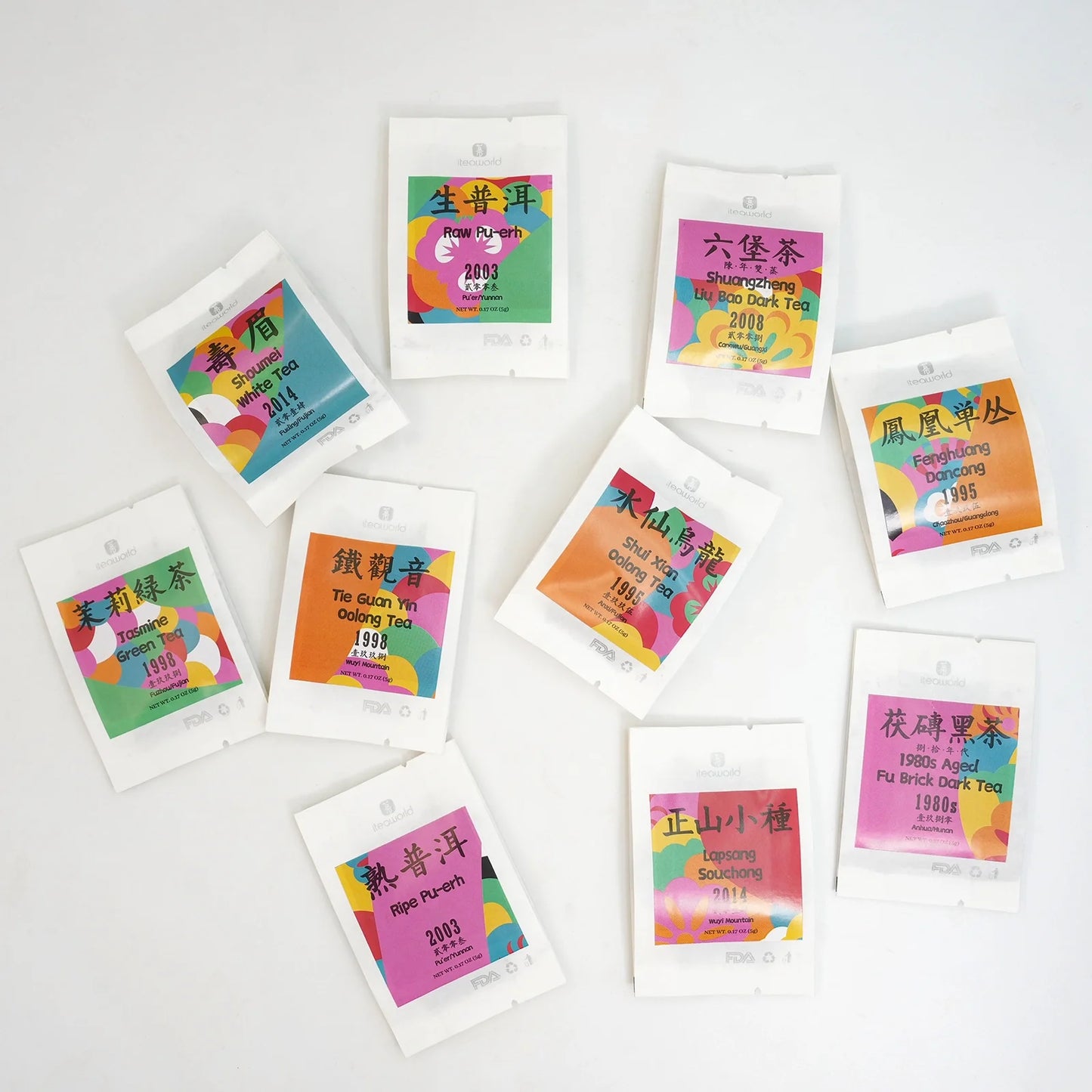 Chinese Aged Tea Collection for 2025 – 10 Rare Aged Teas 100g