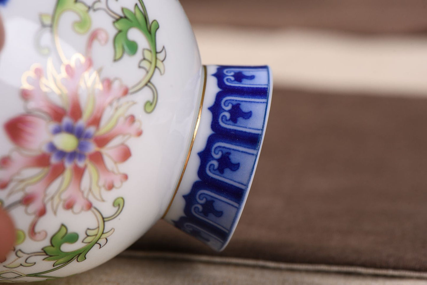 Foshan Qing Dynasty Style Mudan Flower Gaiwan * 150ml