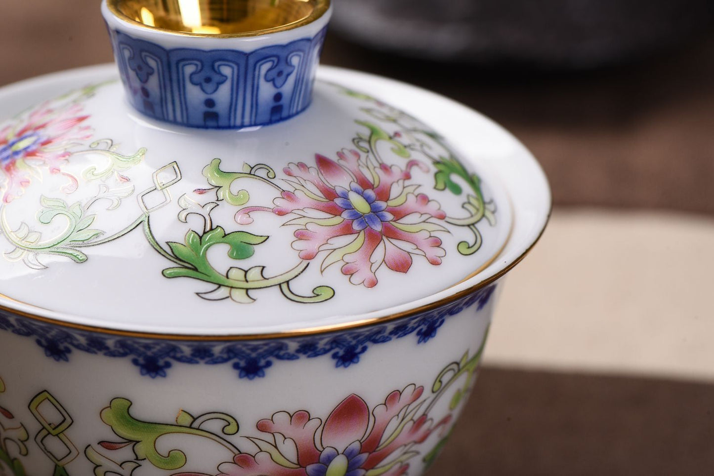 Foshan Qing Dynasty Style Mudan Flower Gaiwan * 150ml
