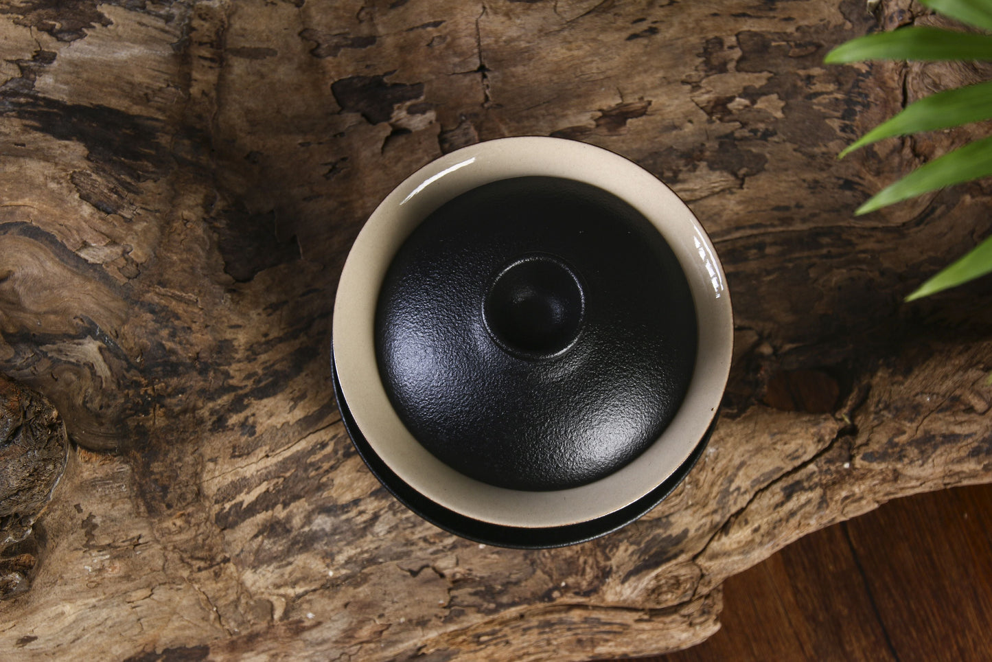 Black Glazed "Rain Drops" Gaiwan for Gong Fu Tea Brewing